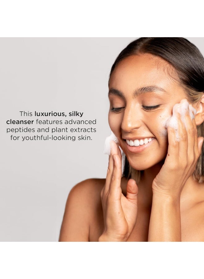 IMAGE SKINCARE IMAGE للعناية بالبشرة، منظف الوجه MAX، غسول وجه حريري مع ببتيدات لبشرة تبدو شابة، 4 أونصة سائلة - Image 3